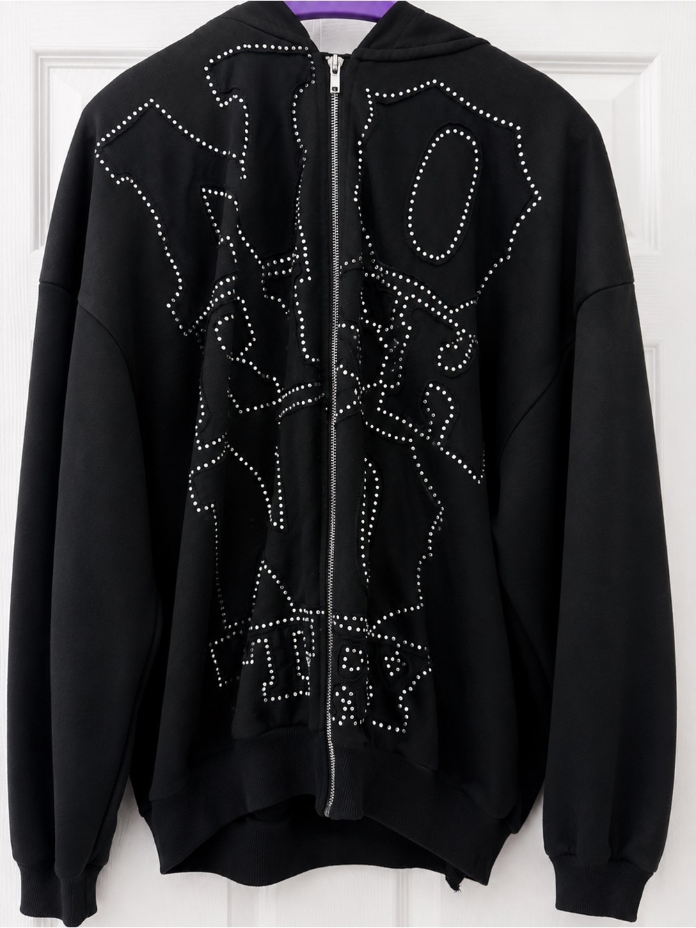 Patagonia Black Studded Zip-Up Hoodie